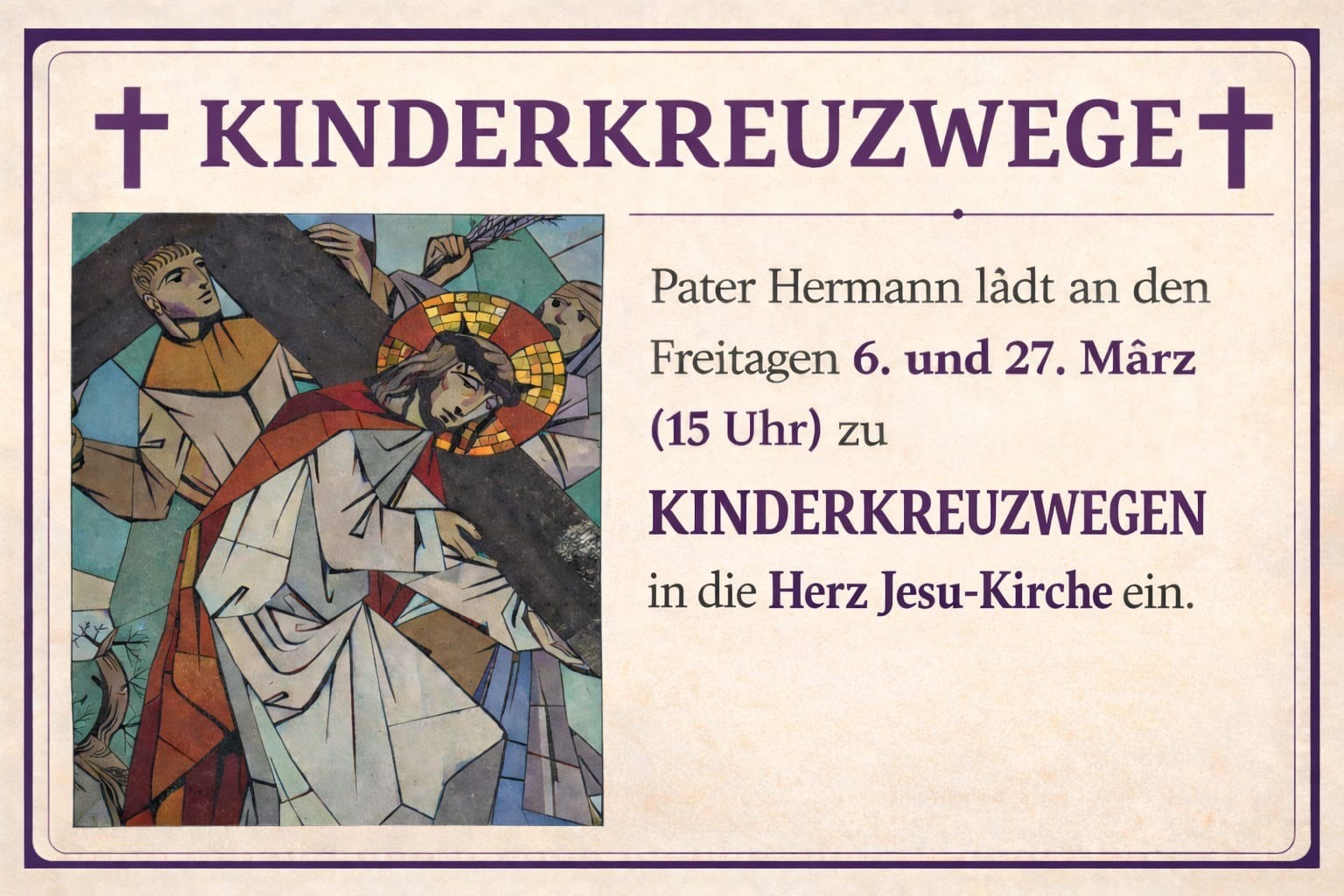 Kinderkreuzweg Herz Jesu